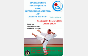 Stage technique de base et karate de rue, George durand , Amberieux en bugey