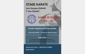 Stage Bouvesse - Georges Durand