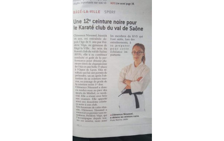 Ceinture noire de Clémence